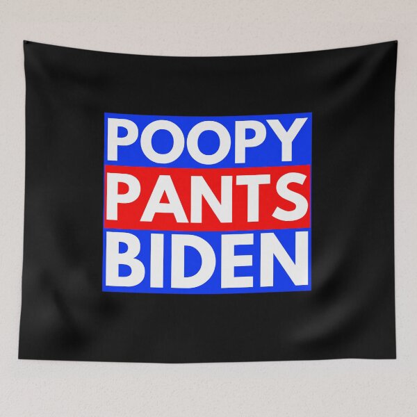 Item preview, Poopy Pants Biden - Block Red White And Blue Political Funny Saying designed and sold by Vibbin4Life33.