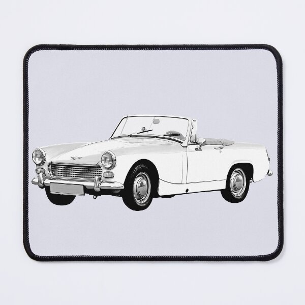 Item preview, retro stylish white car designed and sold by MikaelSh.