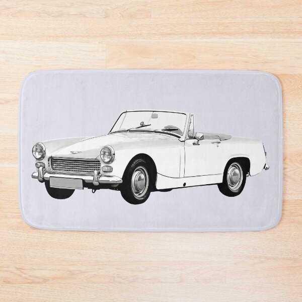 Item preview, retro stylish white car designed and sold by MikaelSh.