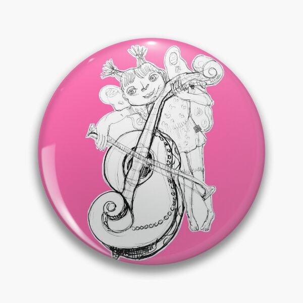 Item preview, Butterfly Angel Playing Cello (Drawing by ACCI) designed and sold by VanyssaGraphics.