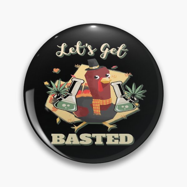 Item preview, Let's Get Basted Funny Pot Cannabis Thanksgiving Turkey Gift designed and sold by Paula Helit.