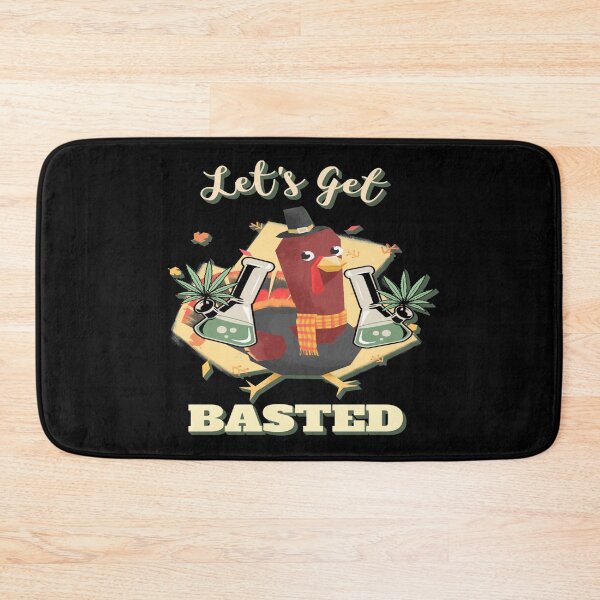 Item preview, Let's Get Basted Funny Pot Cannabis Thanksgiving Turkey Gift designed and sold by Paula Helit.