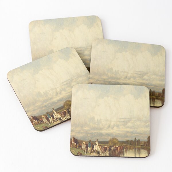 Item preview, Cows crossing a ford-Jules Dupre designed and sold by LumiereSasha.