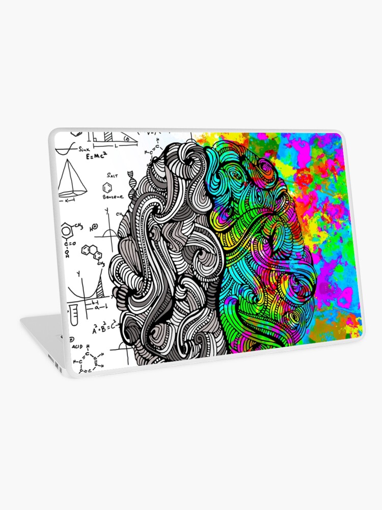 Left brain right 2025 brain laptop skin