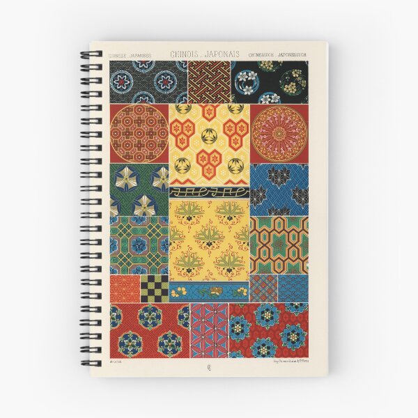 Item preview, Albert Racinet - Vintage Oriental Japanese Chinese Pattern / Print designed and sold by FrostMintStudio.