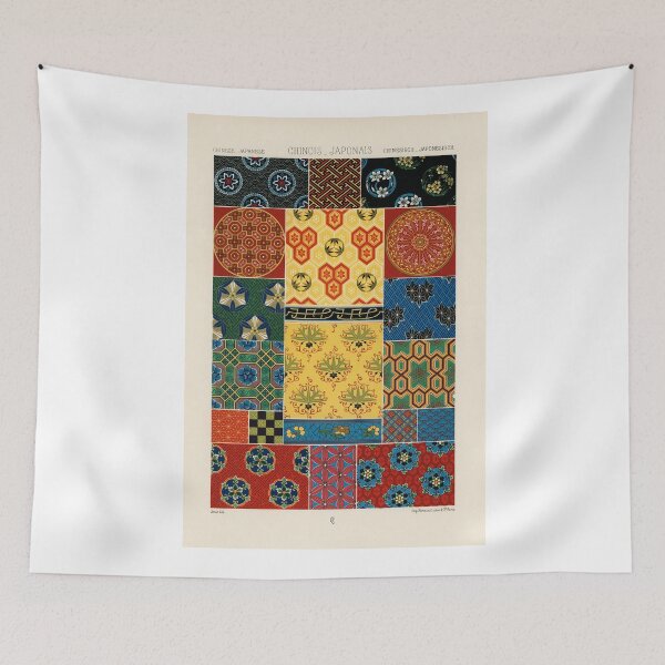 Item preview, Albert Racinet - Vintage Oriental Japanese Chinese Pattern / Print designed and sold by FrostMintStudio.