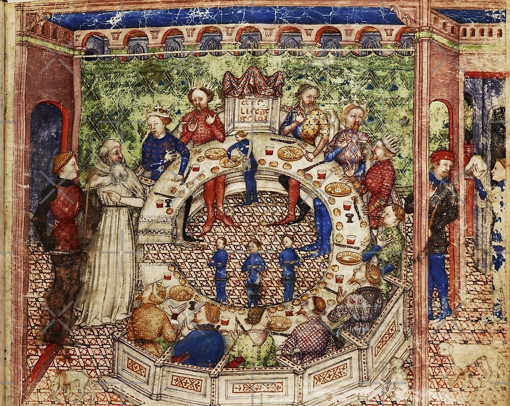 "Merlin Introduces Galahad to King Arthur and the Knights of Round