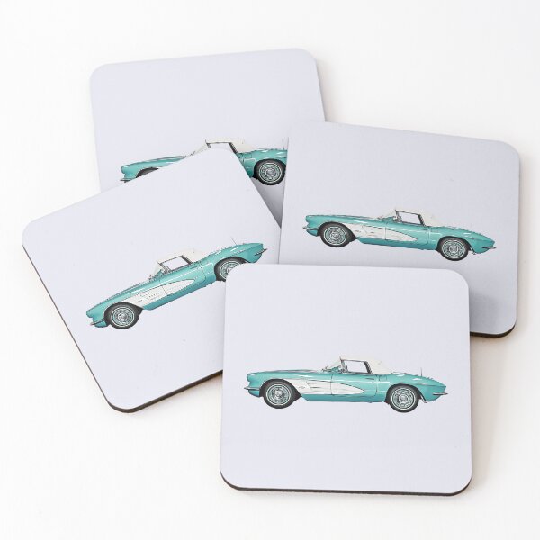 Item preview, retro stylish green car designed and sold by MikaelSh.