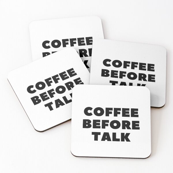 Item preview, Coffee before talk designed and sold by DevilStore69.