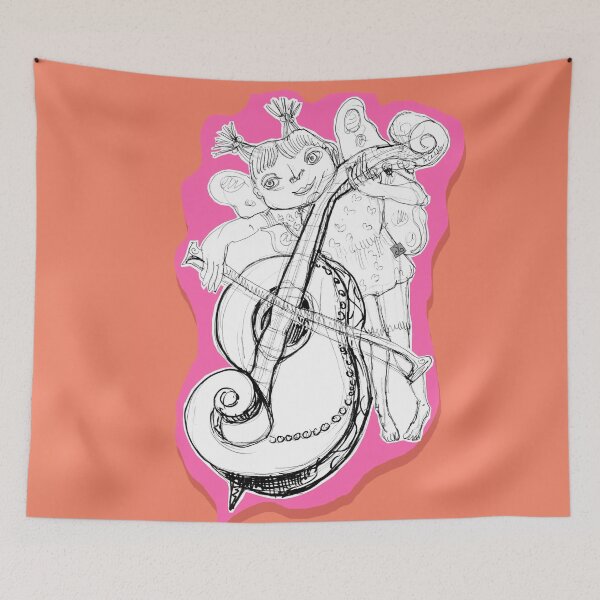Item preview, Butterfly Angel Playing Cello (Drawing by ACCI) designed and sold by VanyssaGraphics.