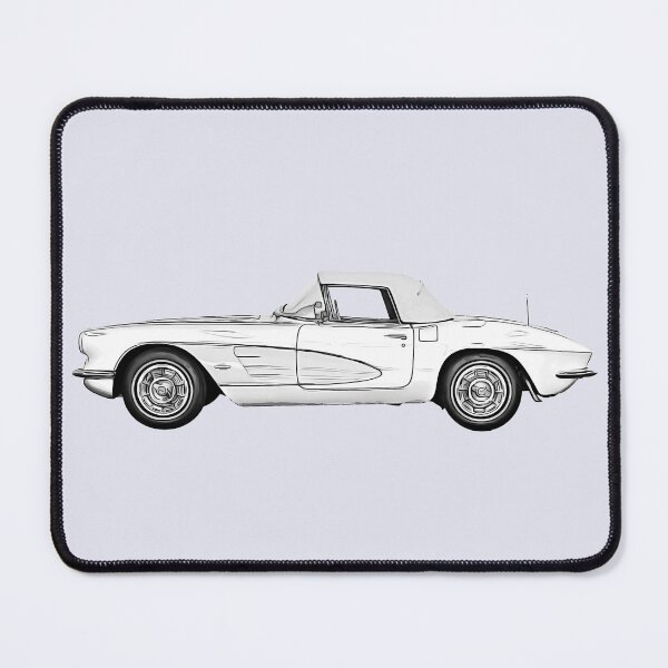 Item preview, retro stylish white car designed and sold by MikaelSh.