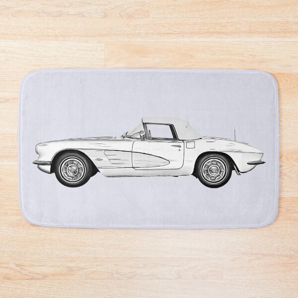 Item preview,  retro stylish white car designed and sold by MikaelSh.