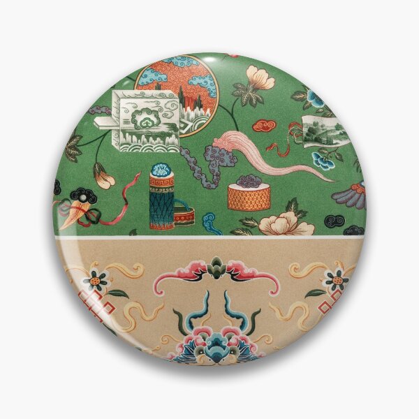 Item preview, Copia de Albert Racinet - Vintage Oriental Japanese Chinese Pattern / Print designed and sold by FrostMintStudio.
