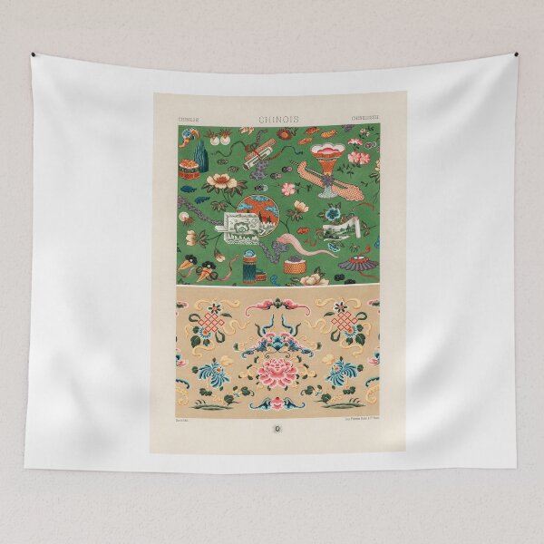 Item preview, Copia de Albert Racinet - Vintage Oriental Japanese Chinese Pattern / Print designed and sold by FrostMintStudio.