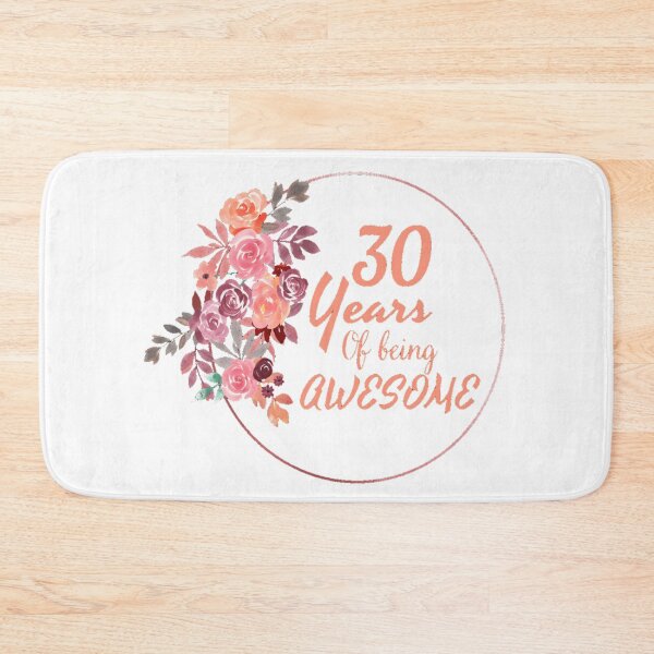 Aperçu de l'œuvre 30 ans d'être génial Floral 30e anniversaire créée et vendue par NishiiAgrawal.