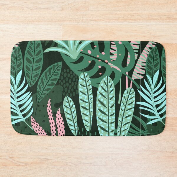 Item preview, Jungle Tropical Vibe Leafy Pattern designed and sold by urban-color.