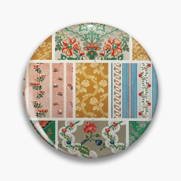 Item preview, Albert Racinet - Vintage Floral Modern Age Pattern Print designed and sold by FrostMintStudio.
