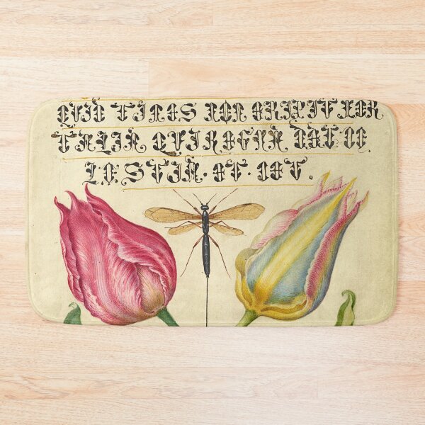 Item preview, Naturalist Manuscript Insect, Flowers and Vegetables Illumination: Flowers, and by Joris Hoefnagel  designed and sold by Naturalist Prints.