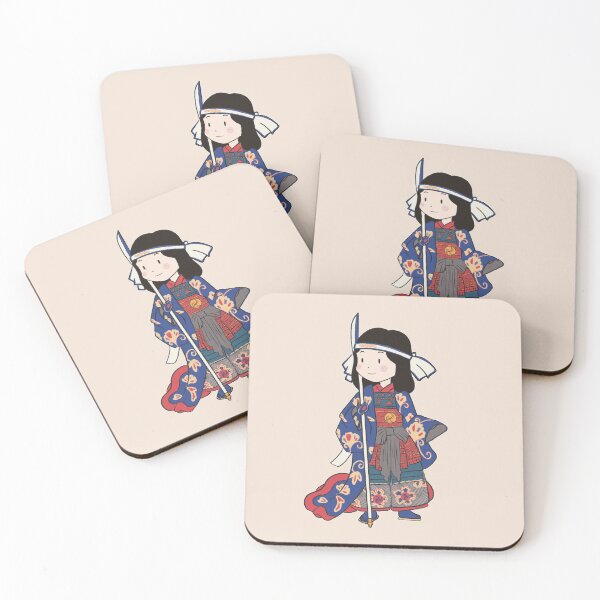 Item preview, Cute Hand Drawn History Figures Tomoe Gozen designed and sold by MariOyama.