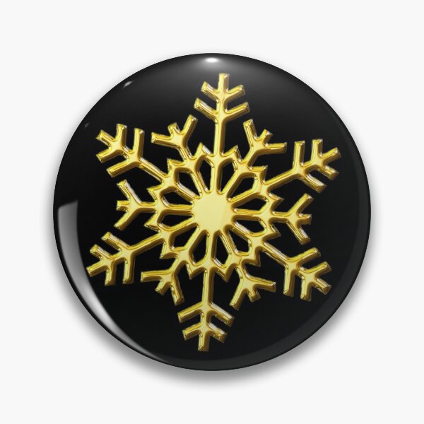 Item preview, GOLD CHROME SNOWFLAKE designed and sold by rfaubel.