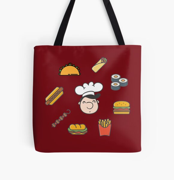 chef All Over Print Tote Bag