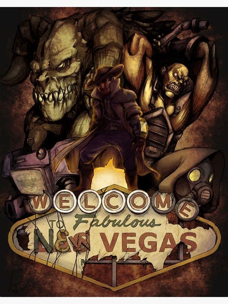 Fallout Welcome To Fabulous New Vegas Poster by Vintage