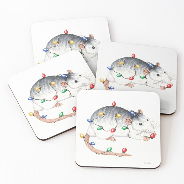 Item preview, Rat Christmas Design designed and sold by WolfySilver.