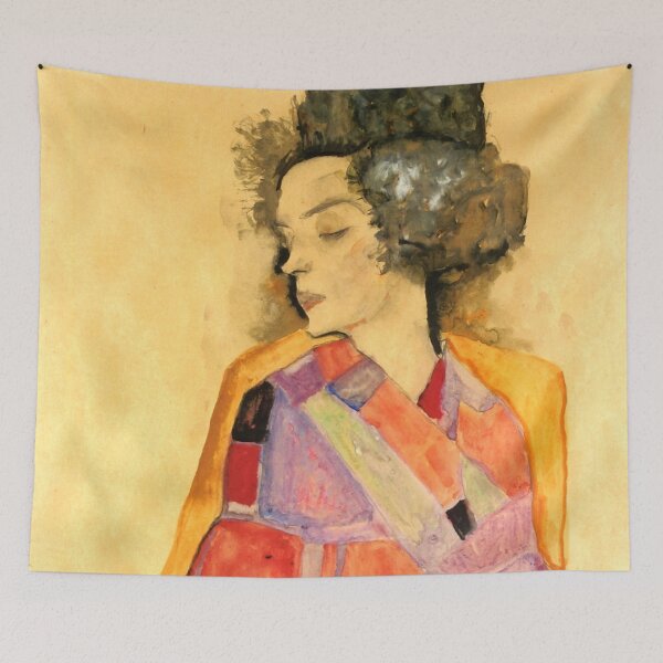 Item preview, Egon Schiele "The Daydreamer", 1911 designed and sold by Alexandra Dahl.