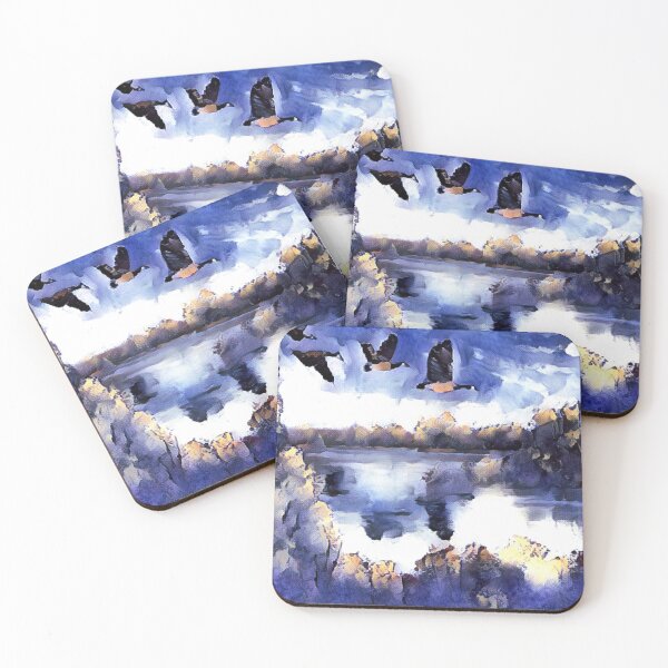 Item preview, Flying Geese Art Print  designed and sold by averyartsstudio.