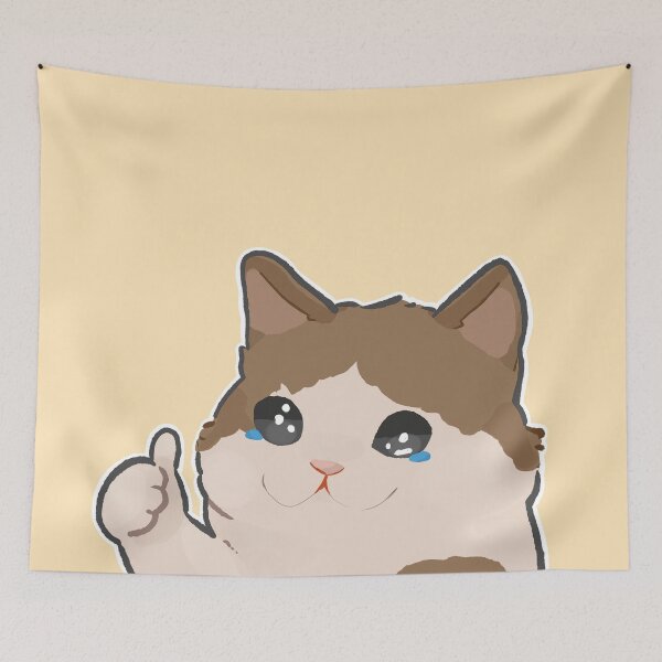 Item preview, crying cat meme designed and sold by lucianavee.