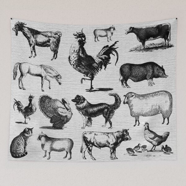 Item preview, Vintage Farm Animals Rustic Collage  designed and sold by idovedesign.