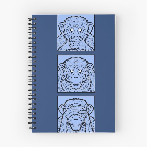 Item preview,  Three wise monkeys, hear no evil, see no evil, speak no evil, blue apes designed and sold by weilertsen.