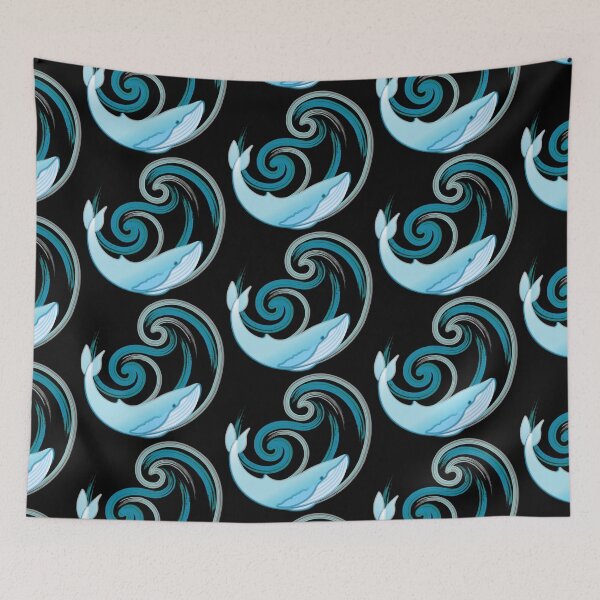 Item preview, Waves and Whale, Save the Oceans for the Whales designed and sold by FlutteringWings.