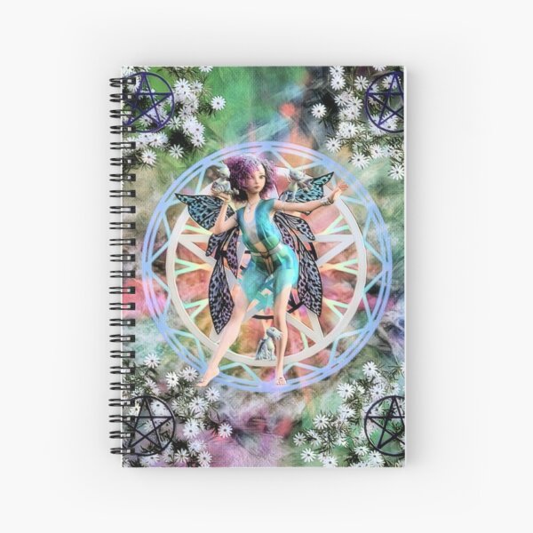 Daisies and Dragon Spiral Notebook