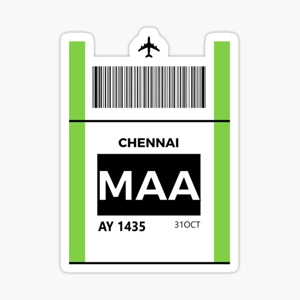 "Chennai" Sticker by MerchSuperb Redbubble