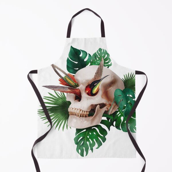 Item preview, A tiki pirate skull with tropical leaves and a bird of paradise designed and sold by Francesco Carli.