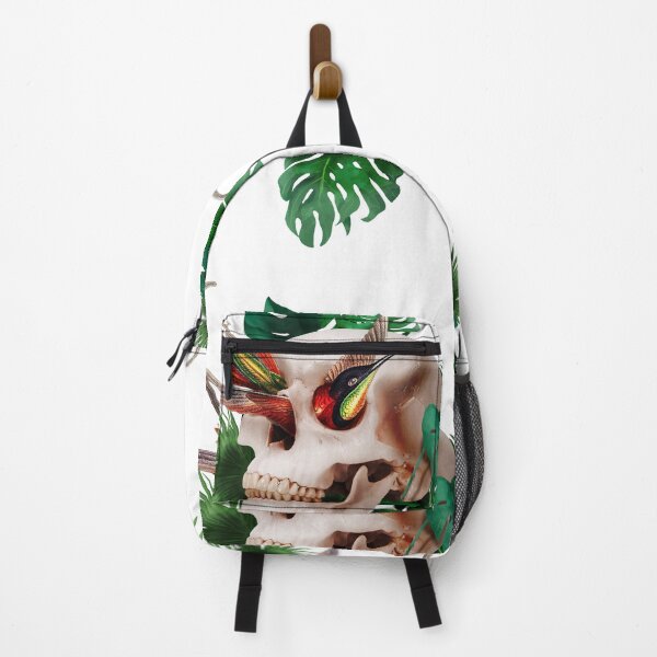 Item preview, A tiki pirate skull with tropical leaves and a bird of paradise designed and sold by Francesco Carli.