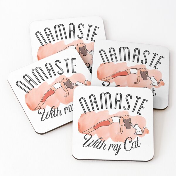 Item preview, Namaste with my Cat, Funny Yoga apparel for Cat lovers #Yoga #Namaste designed and sold by AmazingEcraft.