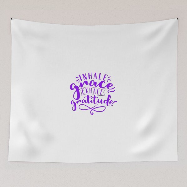 Item preview, Inhale Grace Exhale Gratitude Quote designed and sold by Open Canvas.