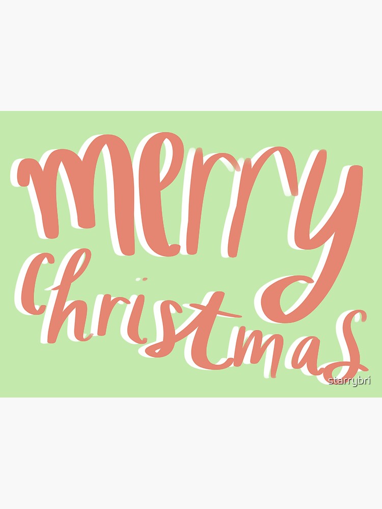 Merry Christmas  Sticker for Sale by Kaley Hoggle