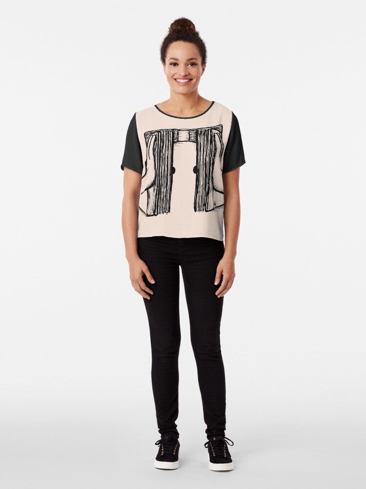 Alternate view of KIN - AUTHORITY 02 - BLACK Chiffon Top