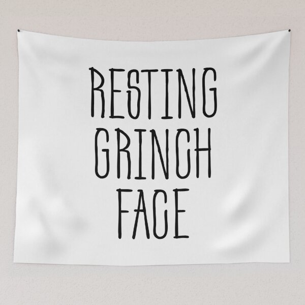 Item preview, Resting Grinch Face designed and sold by Martini-Four.