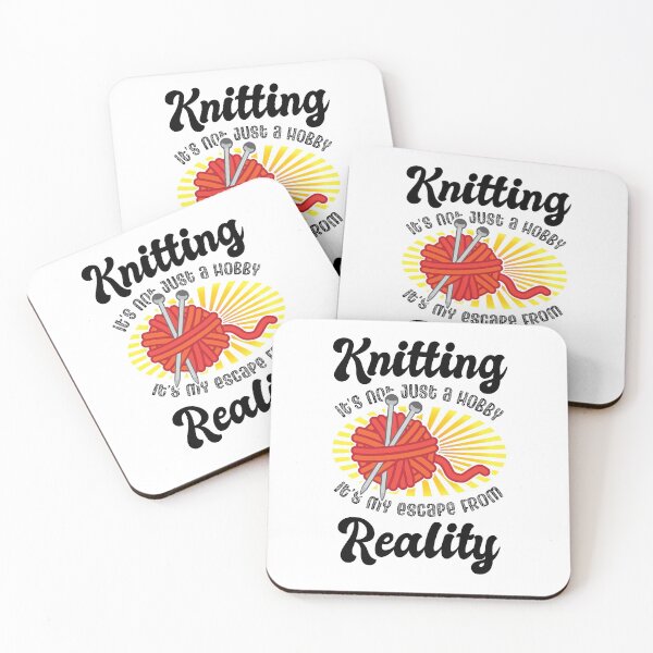 Item preview, Knitting it's not just a hobby it's my escape from reality Funny Knitter's Gift designed and sold by DSeller.