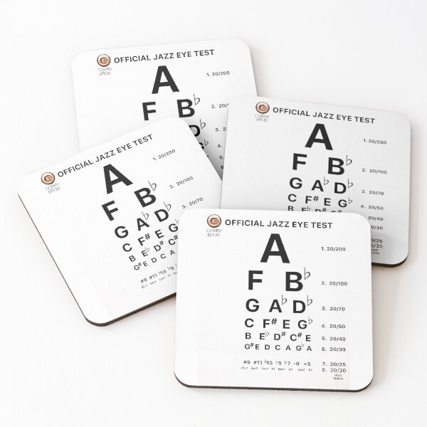 Item preview, Jazz Eye Test designed and sold by Corry Bros Jazz Stuff Shop.