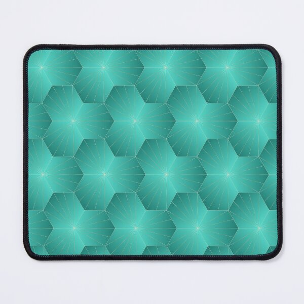 Item preview, Emerald Green Hexagonal Pattern designed and sold by CiaraPrints.