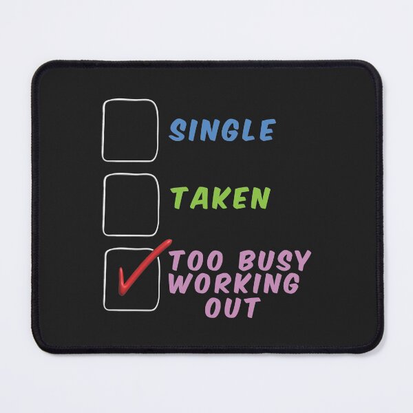 Item preview, Too Busy Working Out designed and sold by Vexel Studio.