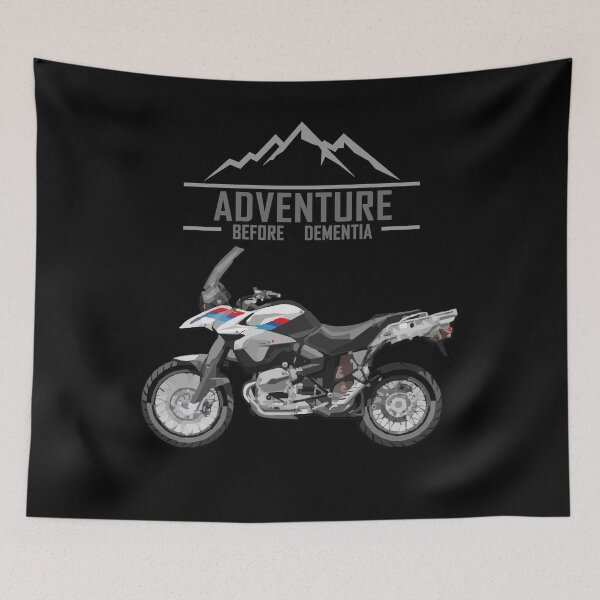 Item preview, Adventure Before Dementia Funny Mountain Adventure GS Motorcycle Bike designed and sold by Vrabis.
