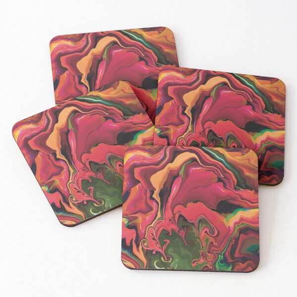 Artikelvorschau, Rose Garden Acrylic Pour Liquid Art entworfen und verkauft von PeaceNinja.