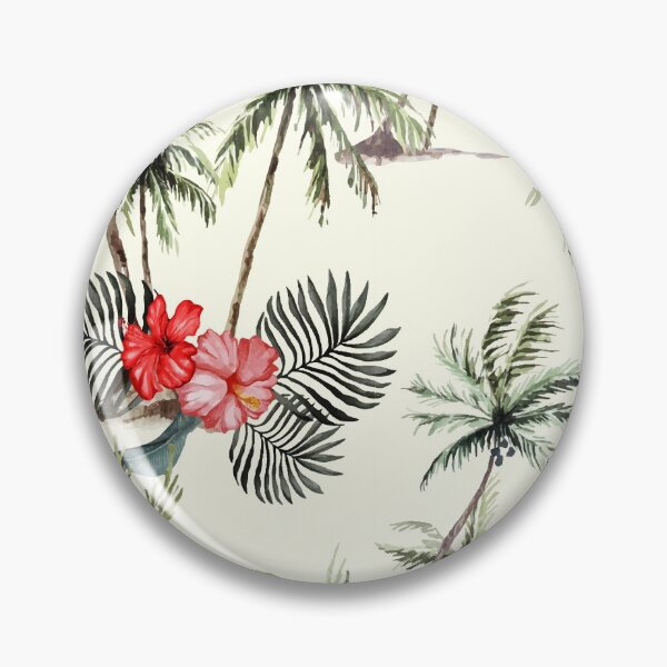 Item preview, Palm tree tropical vibe leafy pattern designed and sold by urban-color.