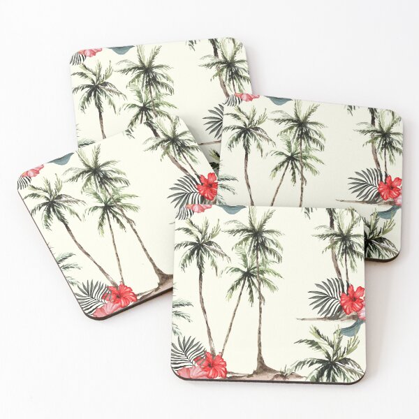 Item preview, Palm tree tropical vibe leafy pattern designed and sold by urban-color.